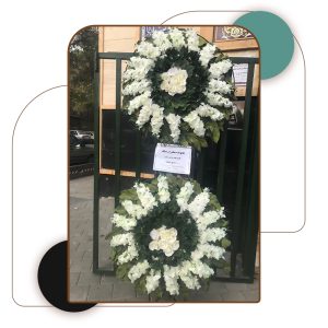 تاج گل مصنوعی خیریه