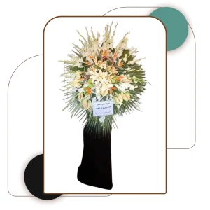 تاج گل ترحیم یک طبقه