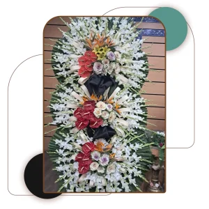 تاج گل سه طبقه طبیعی محک