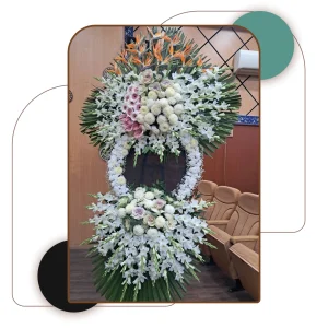 تاج گل دو طبقه طبیعی محک